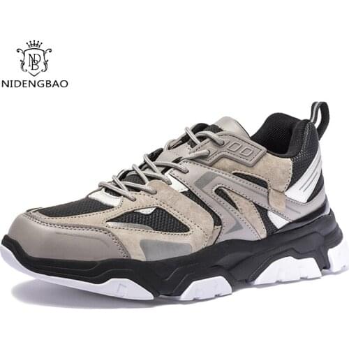 NIDENGBAO Men Casual Shoes Men Shoes Men Sneakers Flats Comfortable Breathable Microfiber Outdoor Leisure Footwear Trendy Style