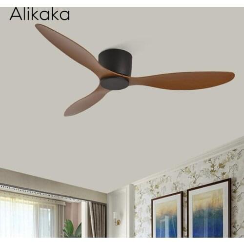 Low Floor White Ceiling Fans Without Lights 35w Dc Ceiling Fan With Remote Control Decorative Home Fan No Lamp 220v