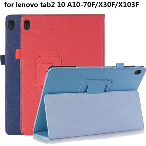 New protect case for lenovo tab2 10 A10-70F/X30F/X103F pu lether shell stander holder