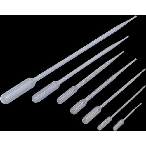 0.2/0.5/1/2/3/5/10ML Laboratory Pipette Plastic Disposable Graduated Pasteur Pipette LDPE Liquid Dropper Lab Supplies 10 Pcs