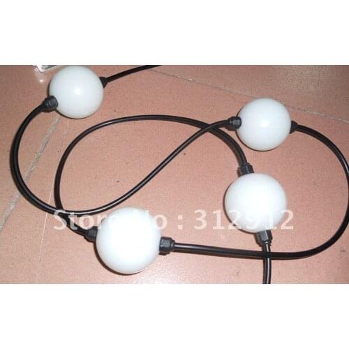 360degree emitting 50mm diameter full color ball type led pixel module, pixel node,DC12V input,3pcs 5050 RGB+TM1804