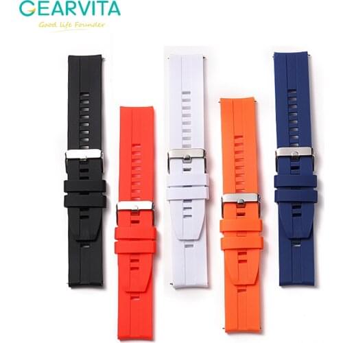 22mm Smart Watch Silicone Watchband For DT78 DT95 DT98 L13 L15 L16 SmartWatch Replacement Strap Wristbands for Women Men Watch