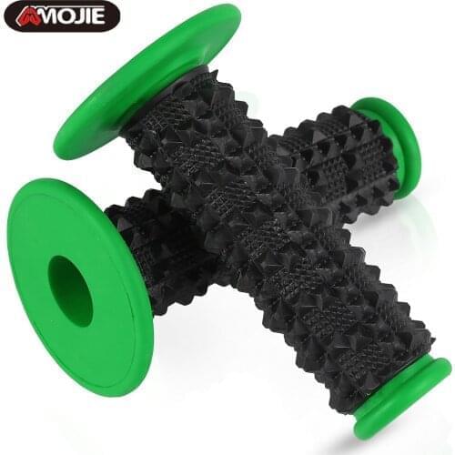 7/8" Motorcycle Handlebar Grip Handle Rubber FOR Kawasaki KLX150BF KLX150S KLX250 KLX450R KLX650 KX100 KX125 KX250F KX450F