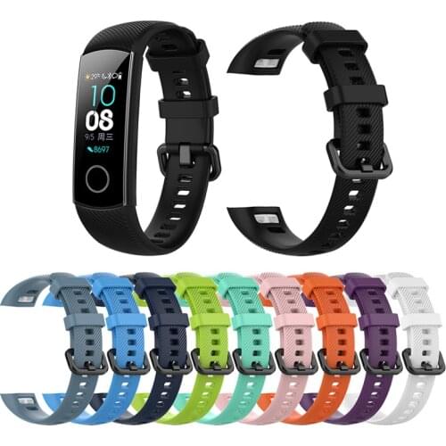 Honor Band 4 Silicone Replacement Wristband Wrist Bands Watch Band Strap Accessories for Huawei Honor Band 4 5 Sport Smartband