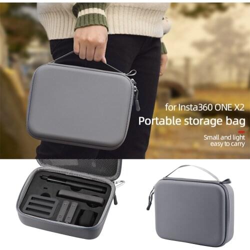 For Insta360 ONE X2 Handbag Panoramic Camera Storage Bag Portable Carrying Case Box Waterproof for Insta360 ONE X2 Accessories
