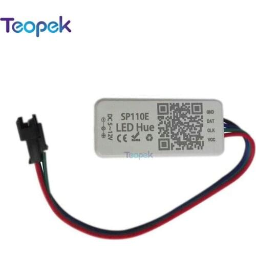 SP110E Bluetooth Pixel light LED Controller by smart phone APP For WS2812B SK6812 RGBW LPD88061903 RGB/RGBW DC5-24V