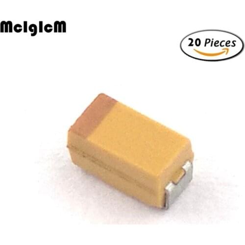 MCIGICM 20pcs A 3216 220nF 35V SMD tantalum capacitor