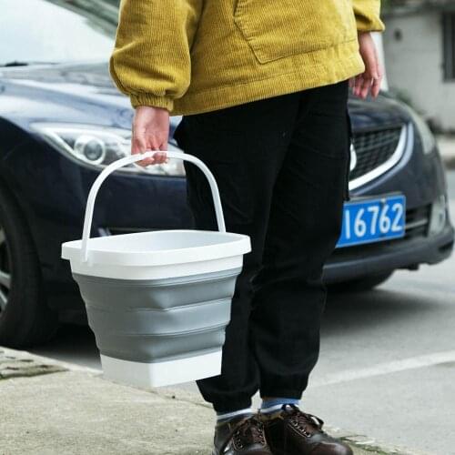 Outdoor Foldable Bucket Plastic Folding Foot Bath Barrels Fishing Promotion Camping Car Wash Bucket
