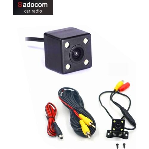 Universal Waterproof Rear View Camera Parking Assistance HD CCD 4 LED Lights Night Vision