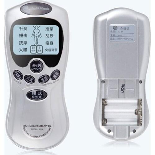 Electric Pulse Massager Tens Unit Machine Muscle Massage Stimulator Pain Relief 154 x 65 x15mm Health Care TK-ing