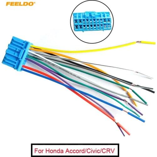 FEELDO 1Pc Car Audio Stereo Wiring Harness For HONDA/ACURA/ACCORD/CIVIC/CRV Pluging Into OEM Factory Radio CD #FD-1686