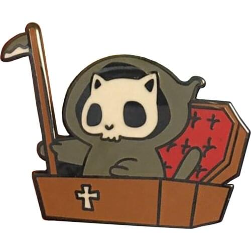 Reaper cat Enamel pin badge
