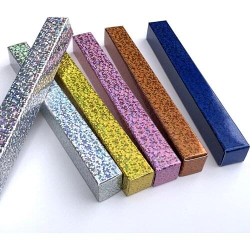 1.7*1.6*14.5cm Silver/Gold/Pink/Shiny Eyeliner Packaging Paper Box Lipstick Pen Package Box 20PCS Sample Eyeliner Gift Box