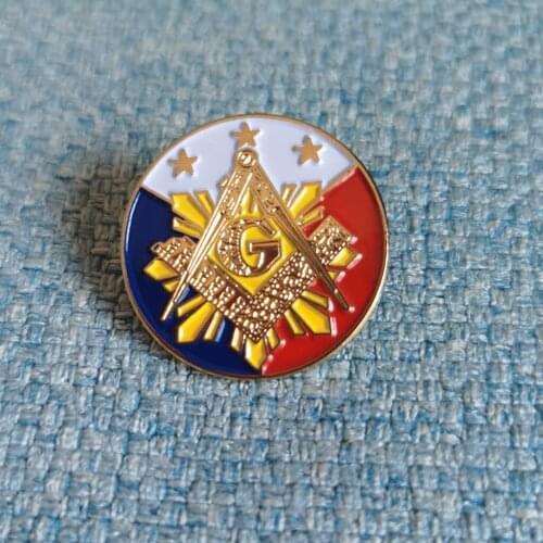 1PCS 1" Masonic Pin badge Mason Freemasonry craft gift