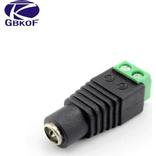 1Pcs 2.1 x 5.5mm DC Power Female Plug Jack Adapter Connector Plug for CCTV DVR LED Strip Light