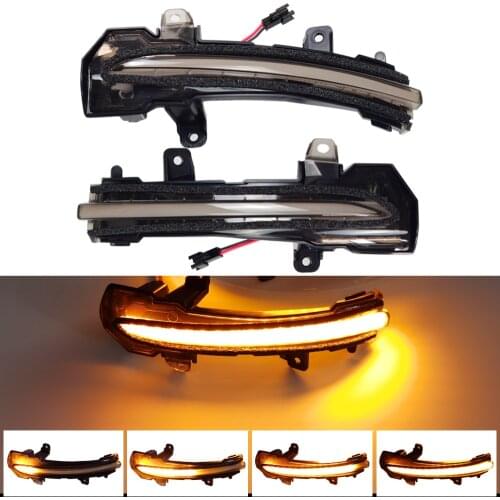 2pcs For Nissan Kicks P15 Note E12 Bluebird Lannia Sylphy LED Dynamic Turn Signal Light Side Mirror Blinker Sequential Lamp