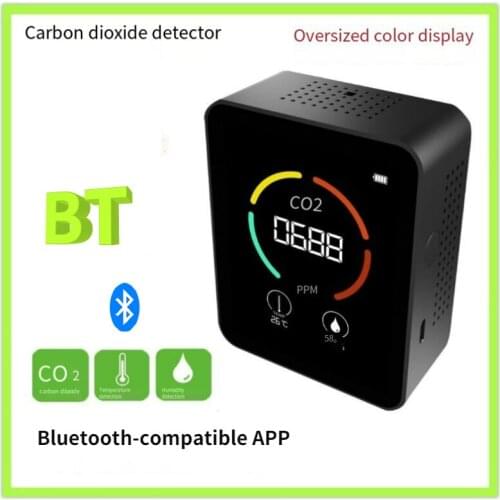 3 In 1 CO2 Meter Digital Temperature Humidity Sensor Tester Bluetooth-compatible APP Air Quality Monitor Carbon Dioxide Detector
