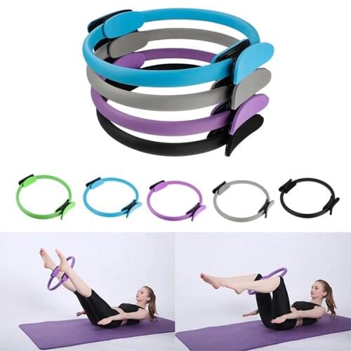 39cm Yoga Pilates Circle Women Sport Gym Fitness Magic Ring Kinetic Training Slimming Body Build Resistance Lightweight Lose NBR