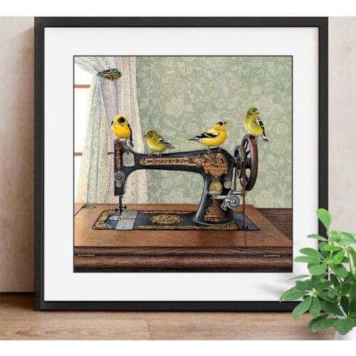 5D DIY Diamond Painting Sewing Machine Diamond Mosaic Cartoon Full Square New Arrival Picture Of Rhinestones Decoration