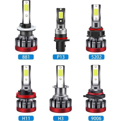 2pcs Car LED Fog Lamp Ice Blue Color 880/881 H3 H8 H11 9005 9006 5202 P13W 8000K Headlight Bulbs Auto Motorcycle Foglamp