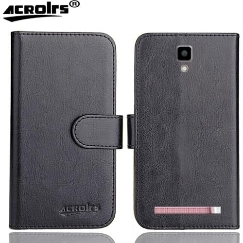 For MLS TOP S 4G Case 4.5" 6 Colors Flip Fashion Soft Leather Crazy Horse Exclusive Phone Cover Cases Wallet