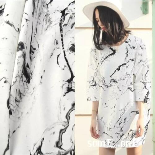 Classical Style Printed Stretch Fabric Space cotton Air layer DIY Cheongsam Doll decor Coat Dress Designer Fabric 50*150cm