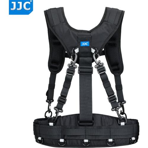 JJC Multi-Functional Photography Belt & Harness System SLR Camera Fixed Fast Hanging Waist Band For JJC DLP Series Lens Pouches
