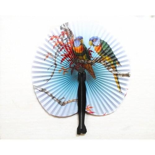 Ummer Style Art Chinese Folding Hand Paper Fans for Event Party Wedding Home Decoration Crafts Women Dancing Fan 100 PCS