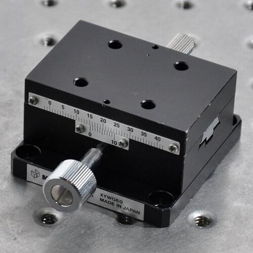 Misumi XYWG60 manual X-axis high-precision dovetail rack and pinion fine-tuning displacement sliding table aluminum