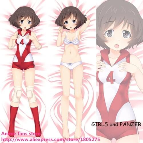 Sexy Japanese Anime Pillowcase GIRLS und PANZER akiyama lovely decorative Hugging Body Pillow Case Bedding