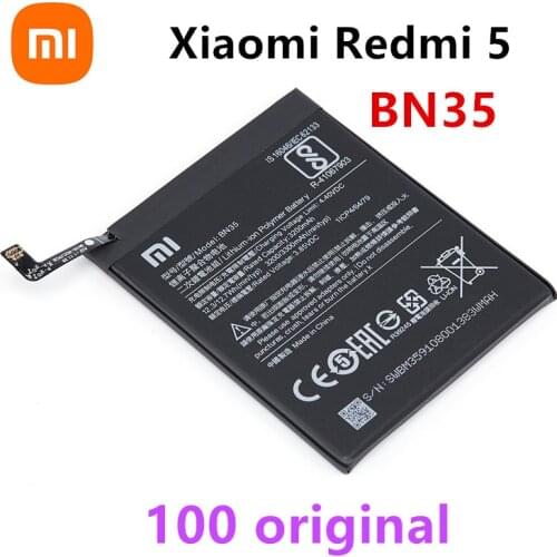 Xiao Mi 100% Orginal BN35 3300mAh Battery For Xiaomi Redmi 5 Redmi5 Red mi5 High Quality Phone Replacement Batteries