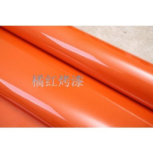 Pvc waterproof wallpaper ktv self adhesive sticker wallpaper kitchen furniture orange Wallpaper adhesive paper for furniture