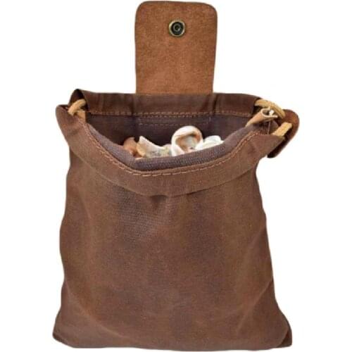 Outdoor camping foldable storage bag multifunctional canvas foraging bag garden fruit picking bag flower cherry strawberry