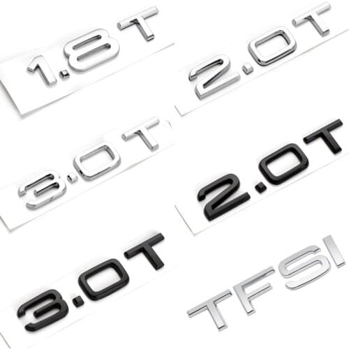 Rear Trunk Logo Nameplate Sticker For Audi S4 S5 S6 S7 S8 SQ2 SQ5 SQ7 SQ8 A8 A8L B4 B5 B6 B7 B8 B9 C4 C5 C6 C7 Auto Accessories