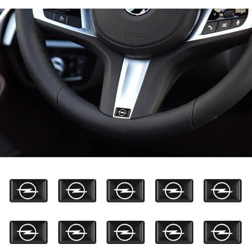 10 pcs Car Styling Small Decorative Badges Bucket For OPEL Corsa Insignia Astra Antara Meriva Interior Decoration Auto Parts