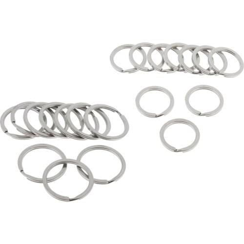20x Stainless Steel O Ring Sports Key Chain Holder Water Sports Camping Camping Accessories