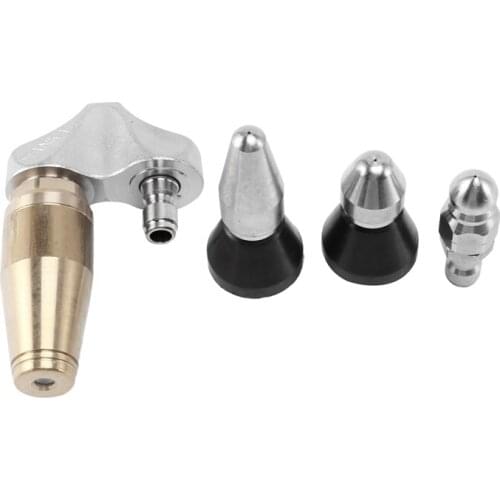 4 Nozzles Per Lot) High Pressure Sewer Drain Cleaning Nozzle, Sewer Jetter Heads