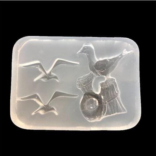 7.5*5.5*1.2CM DIY Sugar Craft Cake Vintage Petal Seagull Cake Silicone Mold Fondant Mold Cake Decorating Tools Gum Paste Mold