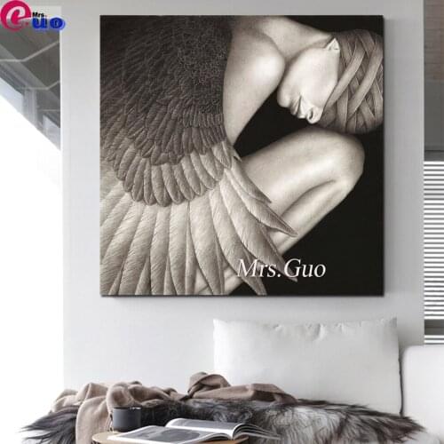 5D Diamond Painting Angel "Wing Woman"Square/Round Embroidery Cross Stitch Kit Painting Mosaic DIY Home Decoration Gift