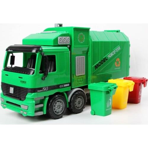 1:22 Childrens Large Garbage Sorting Truck Can Be Raised And Lowered With Trash Cans And Fall-resistant Toy Car Gifts For Boys