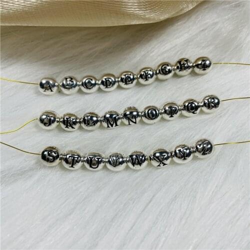 10 Pcs of Each Model Alloy 26 Letters Metal Beads for Jewelry Making Handmade Jewelry Accessories Charms for Bracelet Making