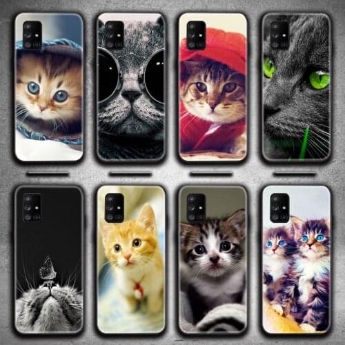 Cute animal cat Phone Case For Samsung Galaxy A21S A01 A11 A31 A81 A10 A20E A30 A40 A50 A70 A80 A71 A51