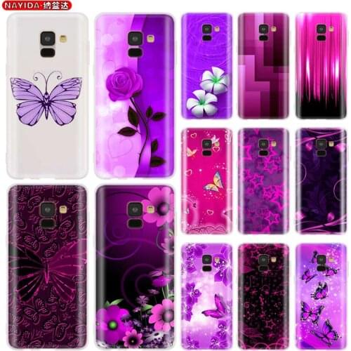 Phone Case for Samsung galaxy A30 A50 A90 5G A3 A5 A6s A7 A8 2016 2017 A6 2018 Plus Matte soft silicone Cases infinity on purple
