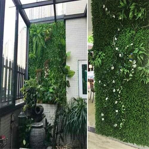 DIY Artificial Plastic Grass Leaves Flowers Flores Plants Fake Plants for Home Store Garden Imagine Wall Decoration