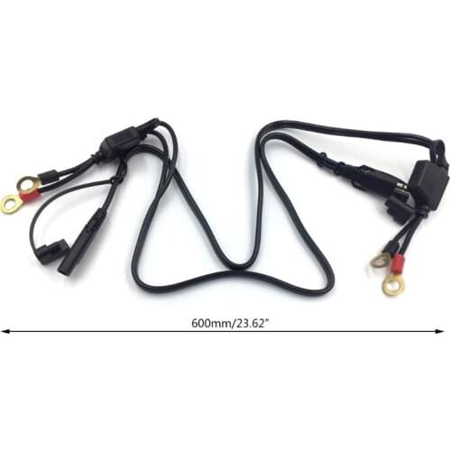 12V Motorcycle Battery Charger Terminal To SAE Quick Disconnect Cable Connector