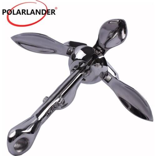 Boat Folding Grapnel Anchor 1 Pcs Stainless Steel Durable 0.7 KG Docking Hardware For Boat Marine Yacht Marine Accessories