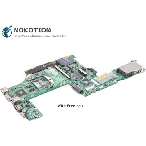 NOKOTION For Lenovo Thinkpad T510 Laptop Motherboard NVS 3100M 63Y1878 48.4CU06.031 48.4CU02.051 Main Board Free cpu
