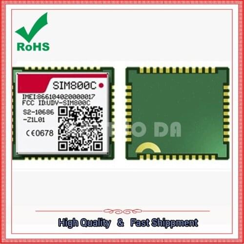 SIM800C GSM / GPRS module 4-frequency SMD package ultra-small size low-power industrial grade Bluetooth board