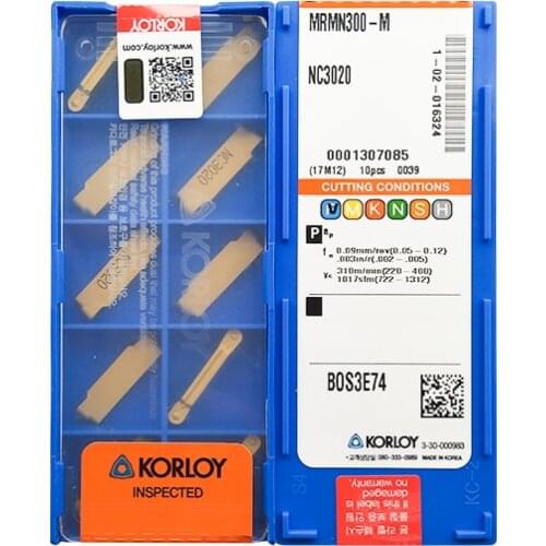 MRMN300-M NC3020 100% KORLOY Original carbide insert with the best quality 10pcs/lot free shipping