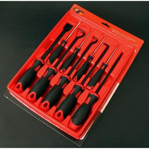 9 PCS Oil Seal Screwdriver Set Oil Special-shaped Screwdriver Auto Repair Tool Seal Disassembly Tool Mini Hook Hardware Tool